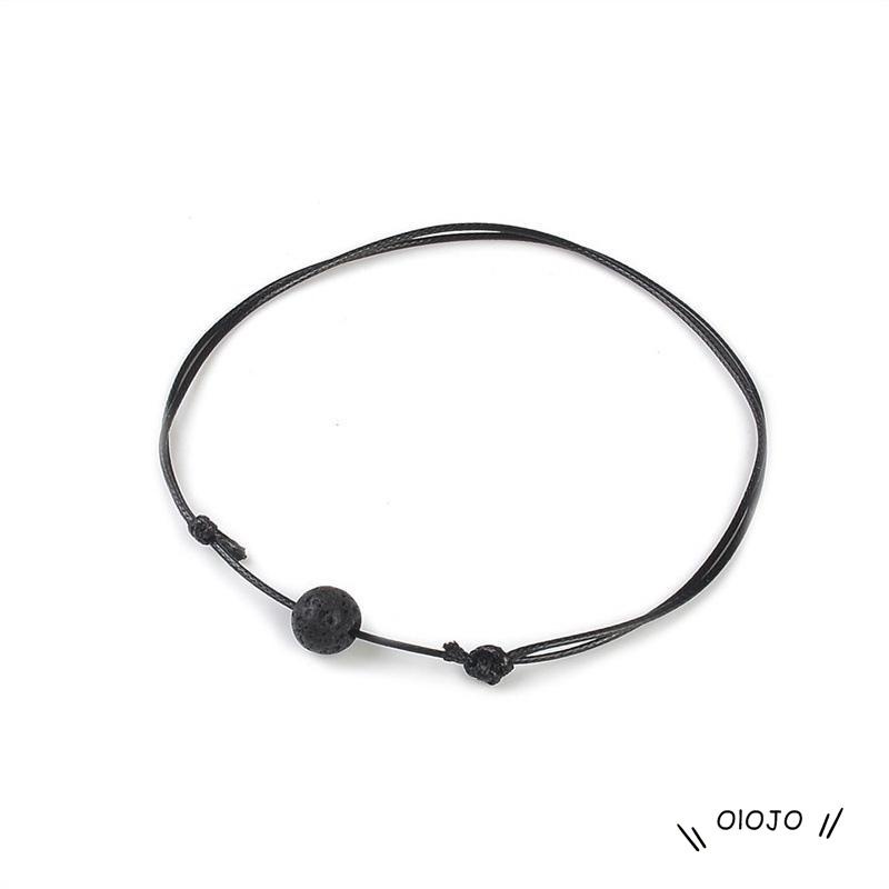 Gelang Kaki Tali Anyaman Adjustable Gaya Retro Untuk Pasangan / Pria / Wanita ol2