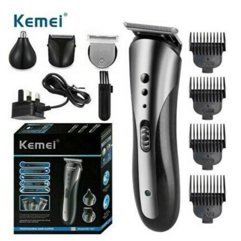 Jual Cod Alat Cukur Rambut Elektrik 3in1 Hair Clipper Kemei 1407 Mesin Potong Kumis Jenggot