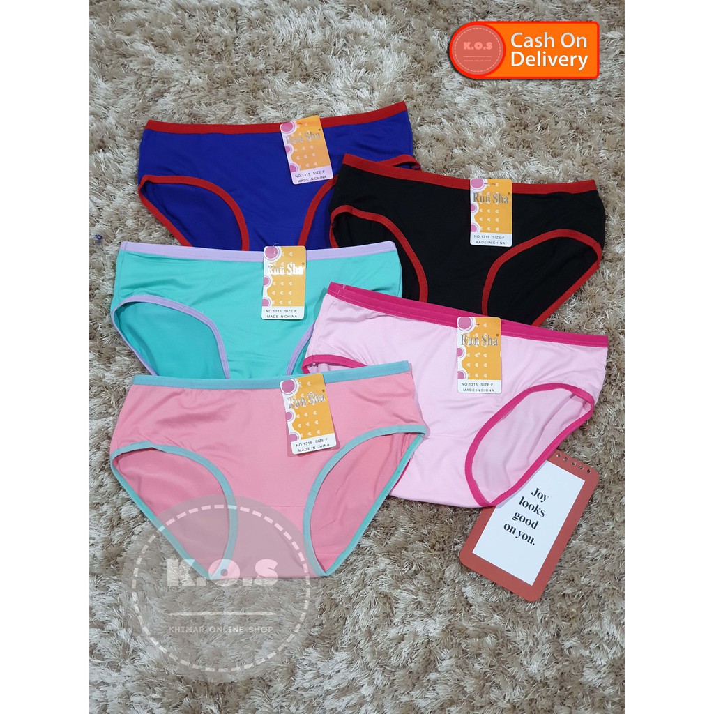 cd undies celana dalam wanita runsha kombinasi warna lis