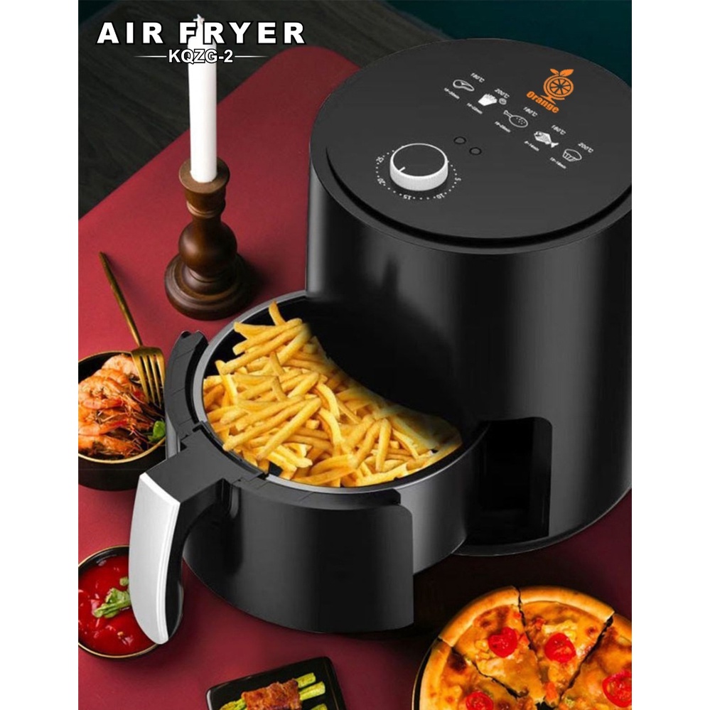 Air Fryer anti lengket 3.2L Mesin Penggorengan Tanpa Minyak Anti Lengket Air Fryer Electric Multifungsi WHFURNITURE