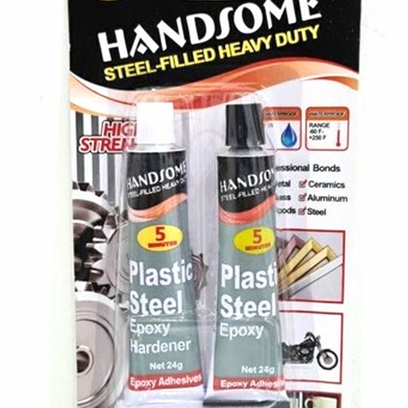 

Lem Epoxy HANDSOME 5 MENIT 1 Pack dpt 2 pcs