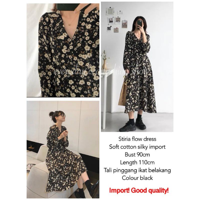 carv Baju Maxi Dress Import cewek terbaru Pakaian wanita Maxi Dress Murah Fashion wanita ala Korea