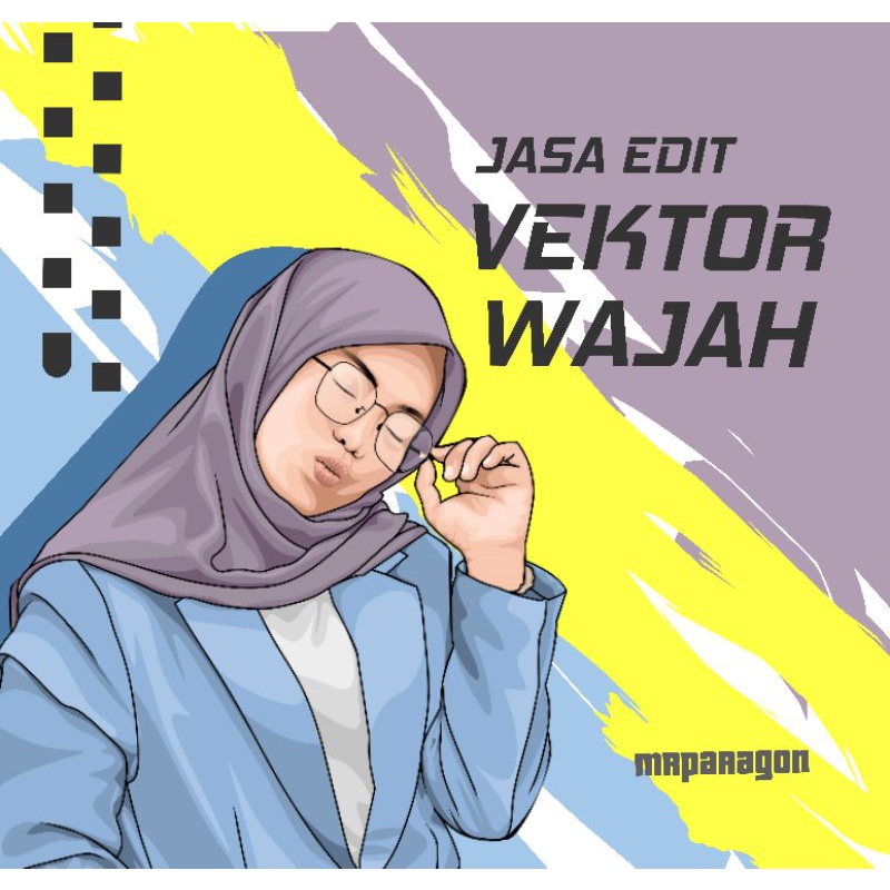 Jual Soft File Jasa Pembuatan Vektor Wajah Edit Wajah Kartun Desain Vektor Wajah