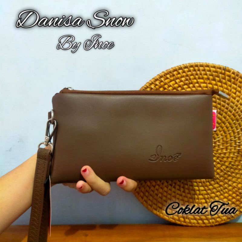 DANISA BAHAN SNOW BY INOE // DOMPET POUCH PANJANG HP WANITA