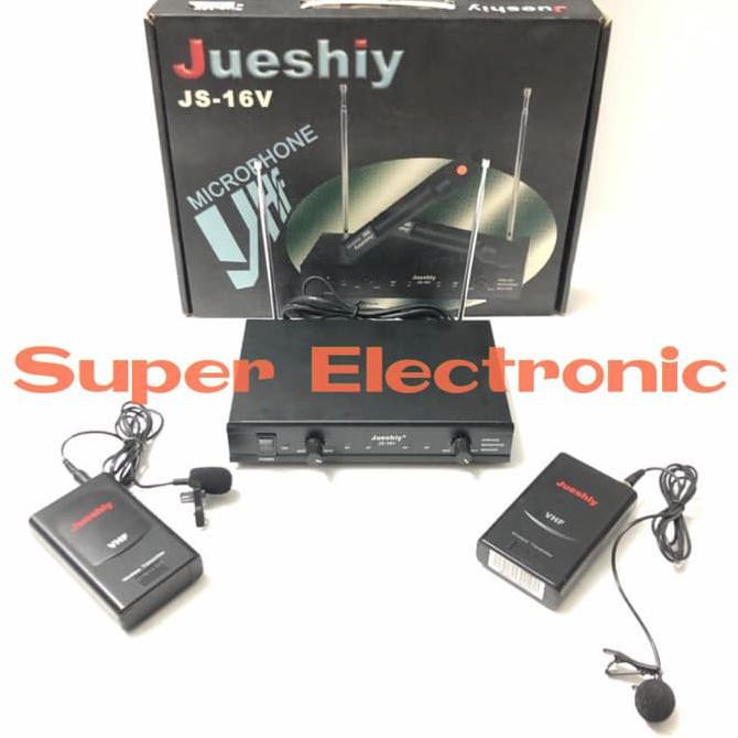 Super Promo Mic Wireless Jueshiy Js 16V Wireless Microphone Dual Jepit Sale