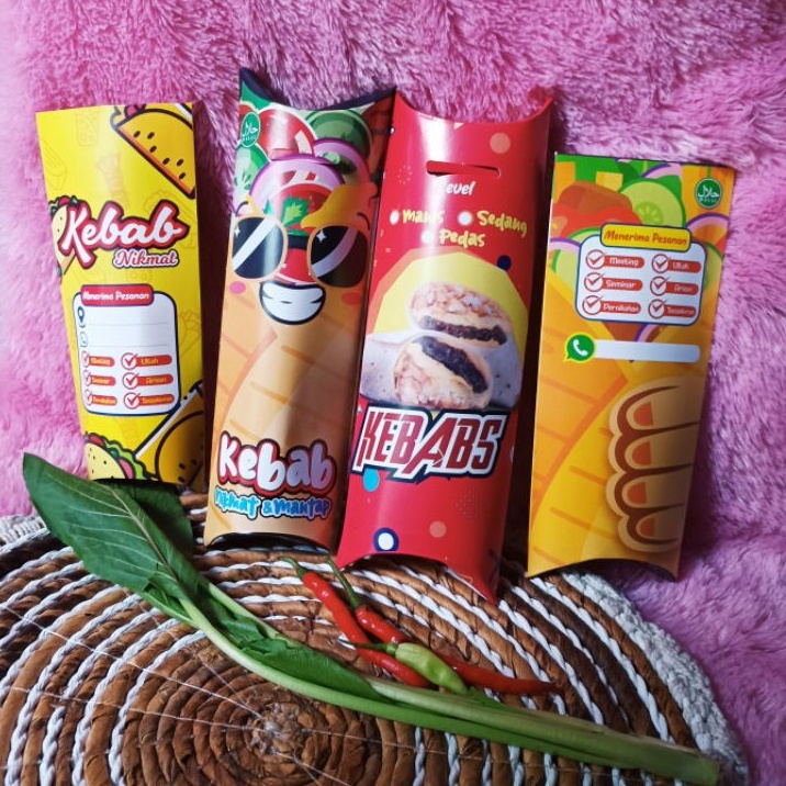 

Dus Kemasan Kebab Umum Non Merk / Dus kebab Universal Ukuran Jumbo 29x9cm