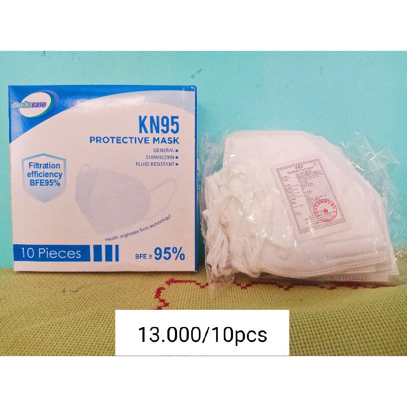 KN95 mediocare putih hitam pink