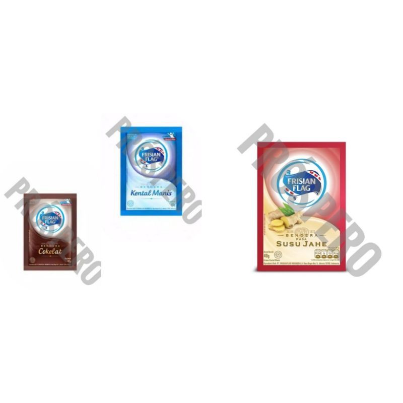 Susu Kental Manis Frisian flag Vanilla (Putih) SKM Cokelat Jahe | Susu Bendera Saset