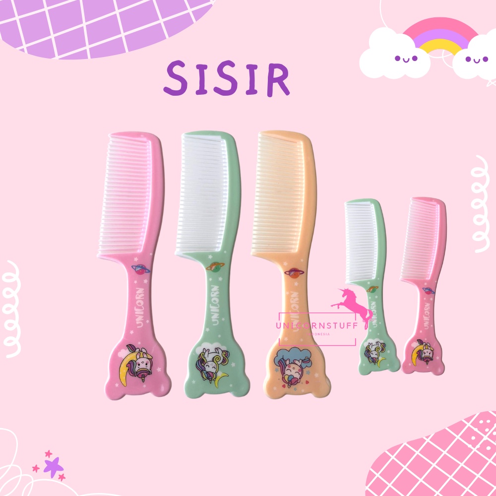 Sisir Rambut Unicorn Anak Cewek Karakter Kado Murah Lucu Dewasa