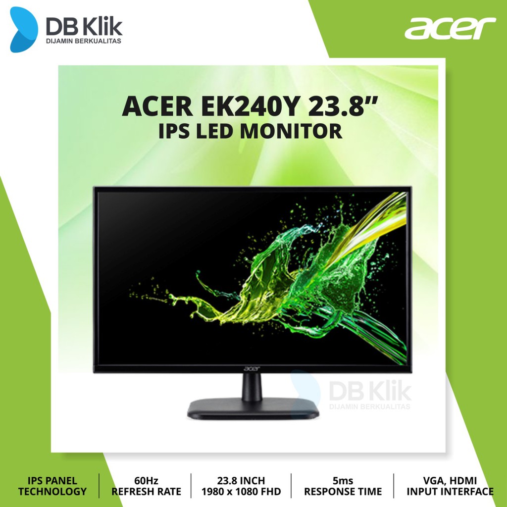 Monitor LED ACER EK240Y 23.8 Inch LED ACER EK 240Y 23.8 Inch Shopee