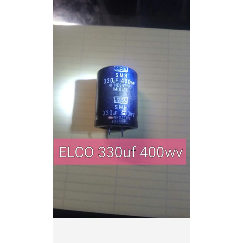 Elco330uf400wv.elco 330uf 400wv.