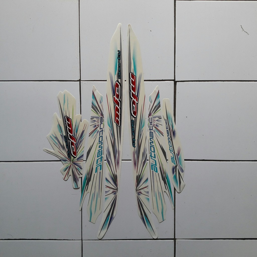 Striping Stiker Motor Yamaha Mio Sporty 2008 Putih Shopee Indonesia