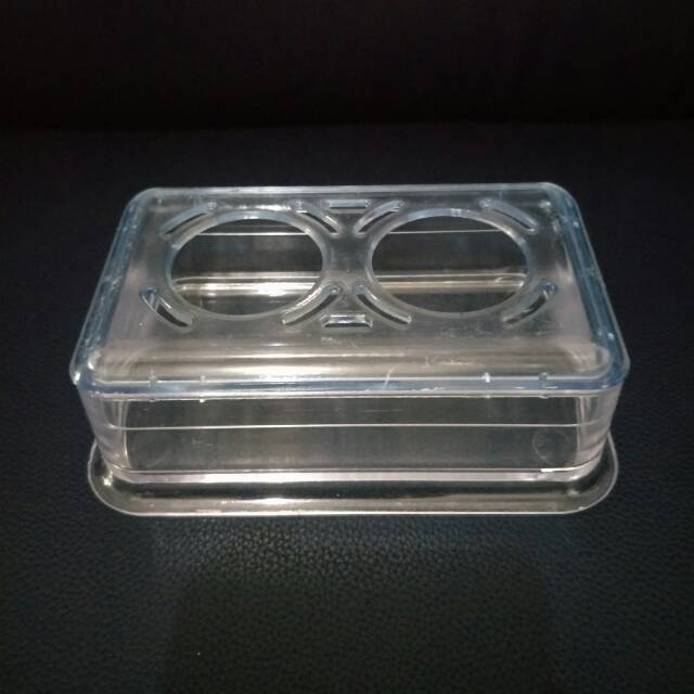 Cepuk 2 lubang elite /cepuk pakan burung /wadah pakan burung/cepuk makan burung koloni