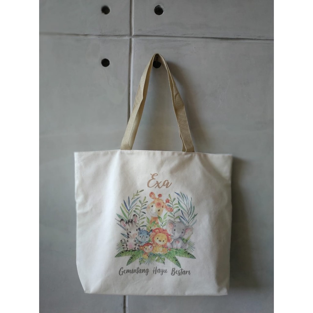 Mini totebag belacu custom fullcolor print (Minimal order 10 pcs)