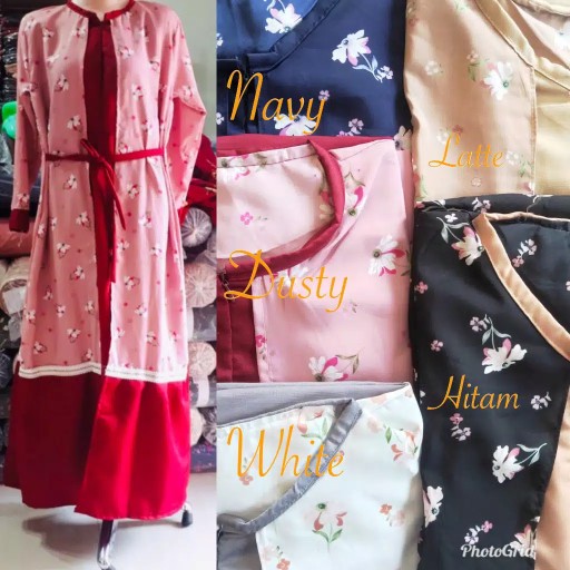 Gamis Kaos Tiedie 1, Bisa Pilih Warna, Cod, Resleting,gamis Wanita, Pakaian Muslimah, Batik Reza