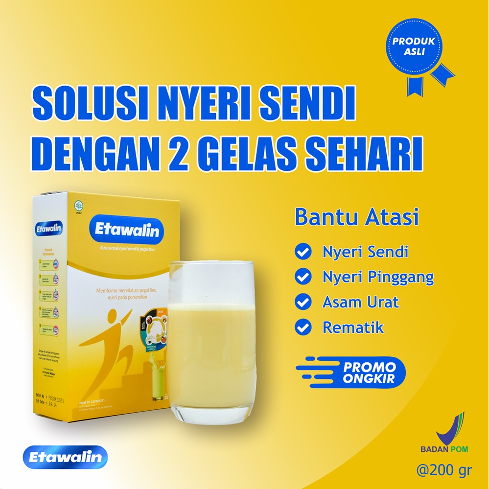 Etawalin 200gr - Susu Kambing etawa bpom  solusi nyeri sendi, asam urat ,rematik, mengatasi infeksi bakteri, kesehatan tulang, kesehatan pencernaan