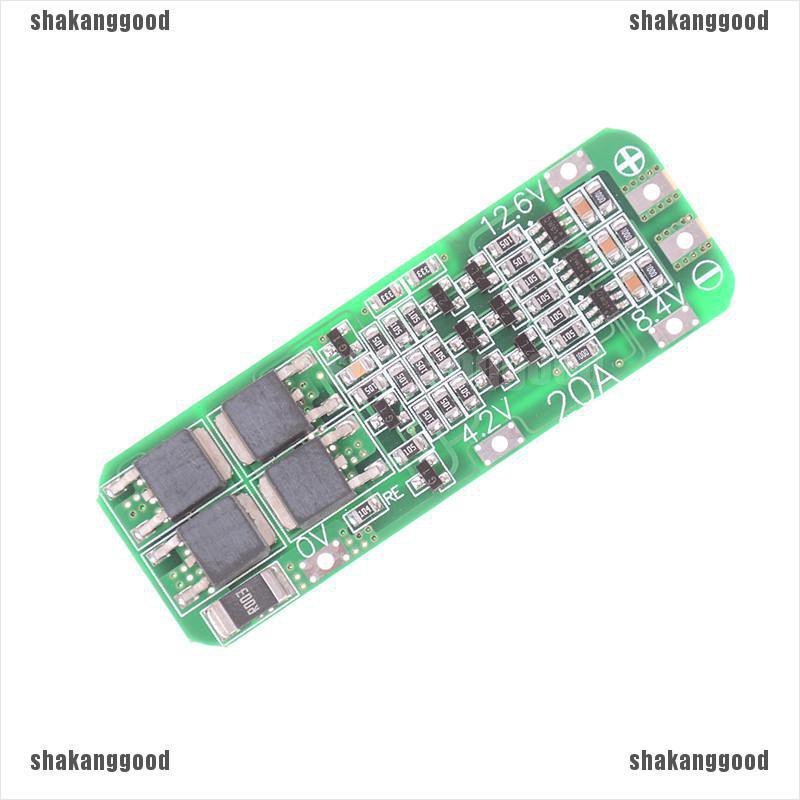 Skid Papan PCB BMS Pelindung Charger Baterai Li-ion 18650 3S 20A 12.6V