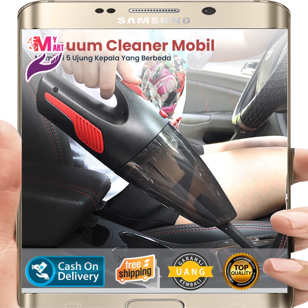 Vakum Cleaner Mobil Portable - Alat Penyedot Debu Mobil Listrik 12V 120W Otomotif