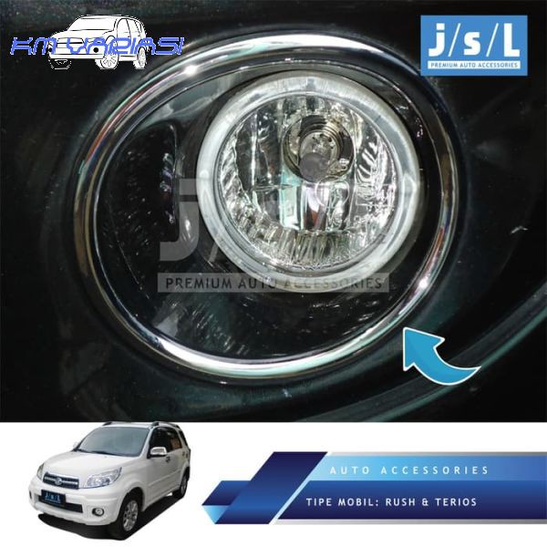 Toyota Rush Fog Lamp Cover Chrome/Aksesoris Toyota Rush