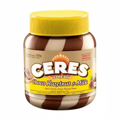 CERES SPREAD CHOCO HAZELNUT &amp; MILK 350gr