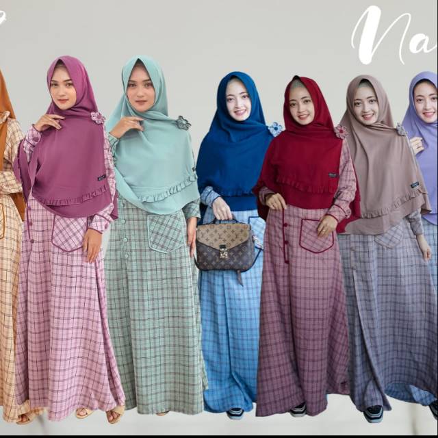 Ori Diva Busana Gamis remaja Naomi gamis syari original Bahan katun madinah