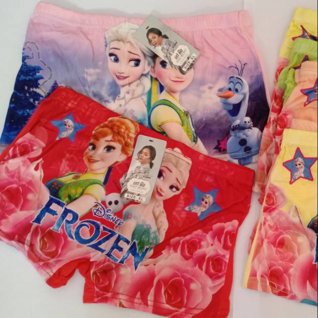 12pcs Celana Dalam Boxer Anak Perempuan SATIRE Kids | CD Pendek Balita | Open Sorx Grosir Lusinan