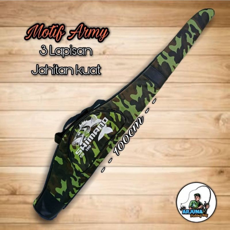 Tas Pancing 100cm Motif Army/ Tas Pancing Berkualitas