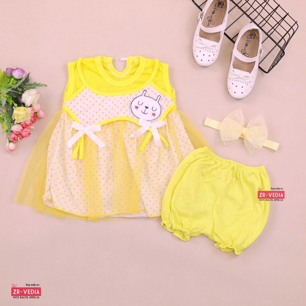 [FREE BANDANA] Setelan Baby Berry 0-12 Bulan / Baju Tidur New Born Set Perempuan Lengan Baby Perempuan Celana Pop ZR Vedia