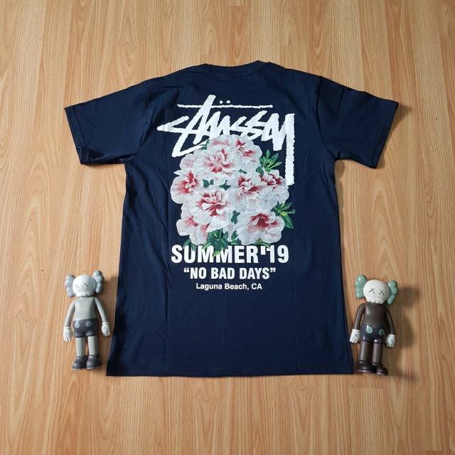 Kaos Stussy Summer 19 Motif Bunga