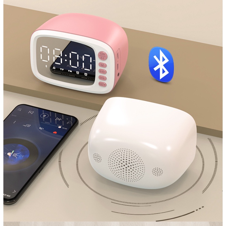 Speaker Mini Bluetooth Portable dan Jam Digital Model Televisi Z15