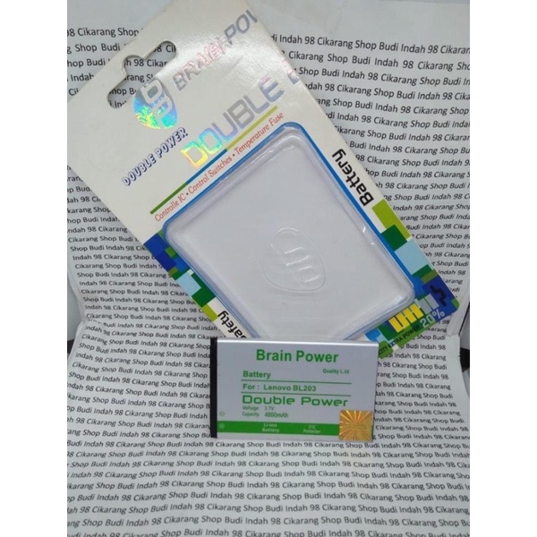 Batre Battery Baterai Brain Double Power 2IC Lenovo A369 BL 203 BL203