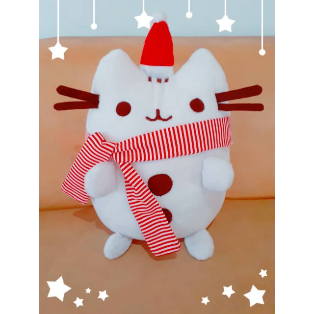 Bantal boneka custom Natal Christmas Pusheen