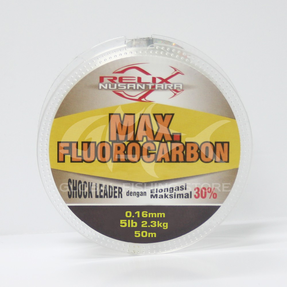 Senar PE Relix Nusantara Max Fluorocarbon 50m - 0.16mm