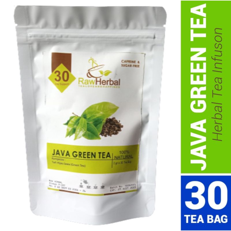 Java Green Tea : Teh Hijau Jawa Isi 30 Tea Bag