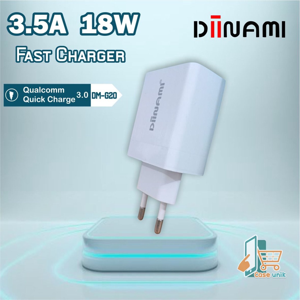 G20 DIINAMI 3A 18W Qualcomm QC3.0 Fast Charger Quick Charger Adaptor Ori GARANSI 1BULAN CS3596