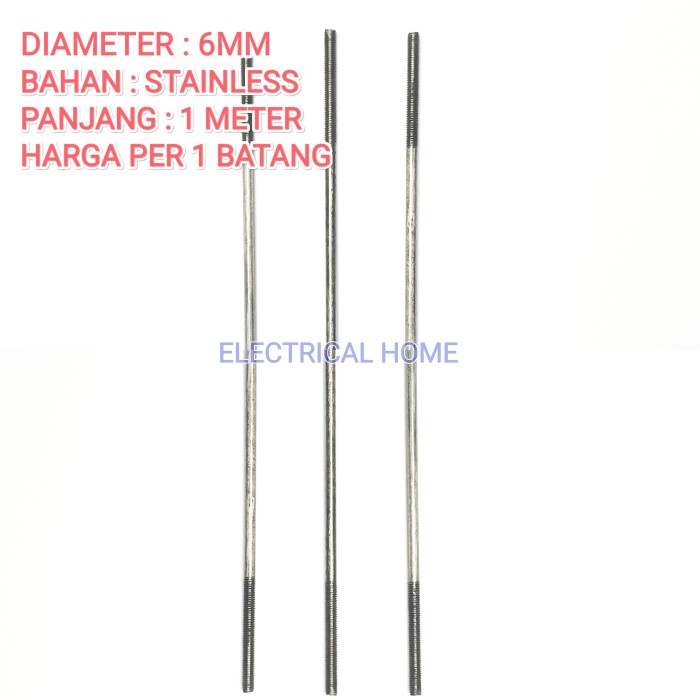 Stick Electrode untuk WLC Panjang 1 Meter Bahan Stainless