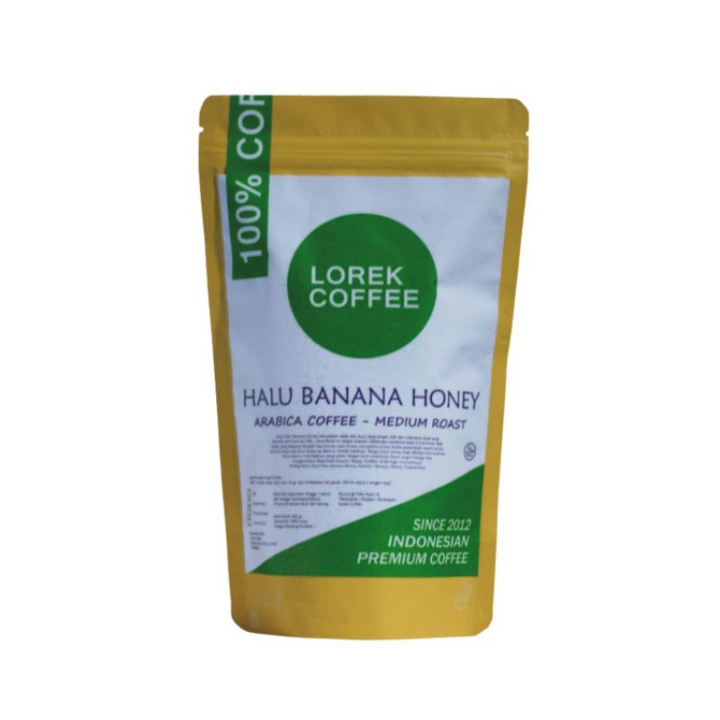 

Kopi Halu Banana Honey Arabika - Medium Roast 200 gr - Lorek Coffee