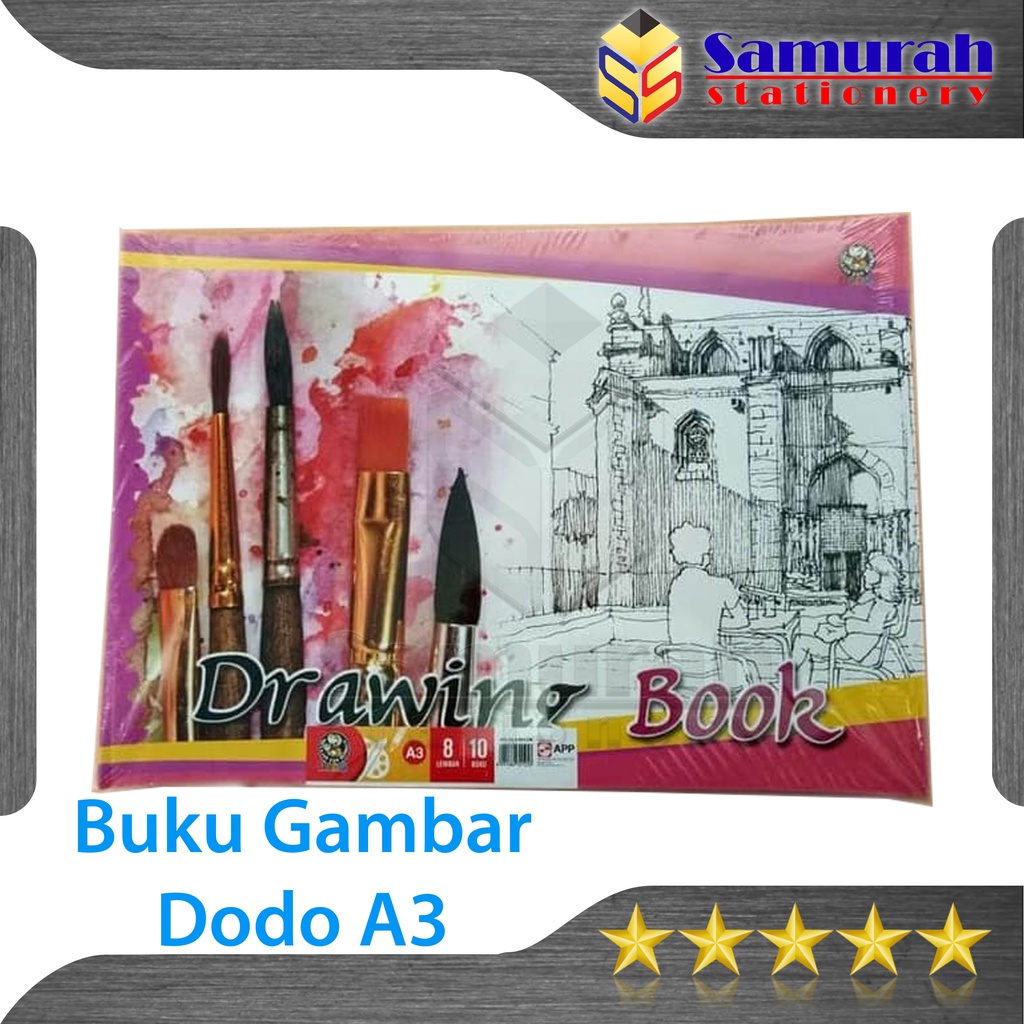 

Buku Gambar Dodo Ukuran A3 1 Pak Isi 10 Buku / Drawing Book Uk A 3 / Buku Sketsa Mengambar Kecil Untuk TK SD SMP SMA