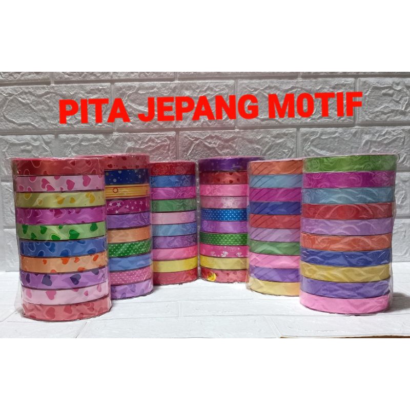 

Pita Jepang 10pcs / Pita / Pita Jepang Motif / Pita Jepang Plastik PVC