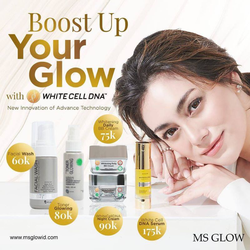 READY Paket / Ecer MS Glow - Acne Whitening Luminous Ultimate