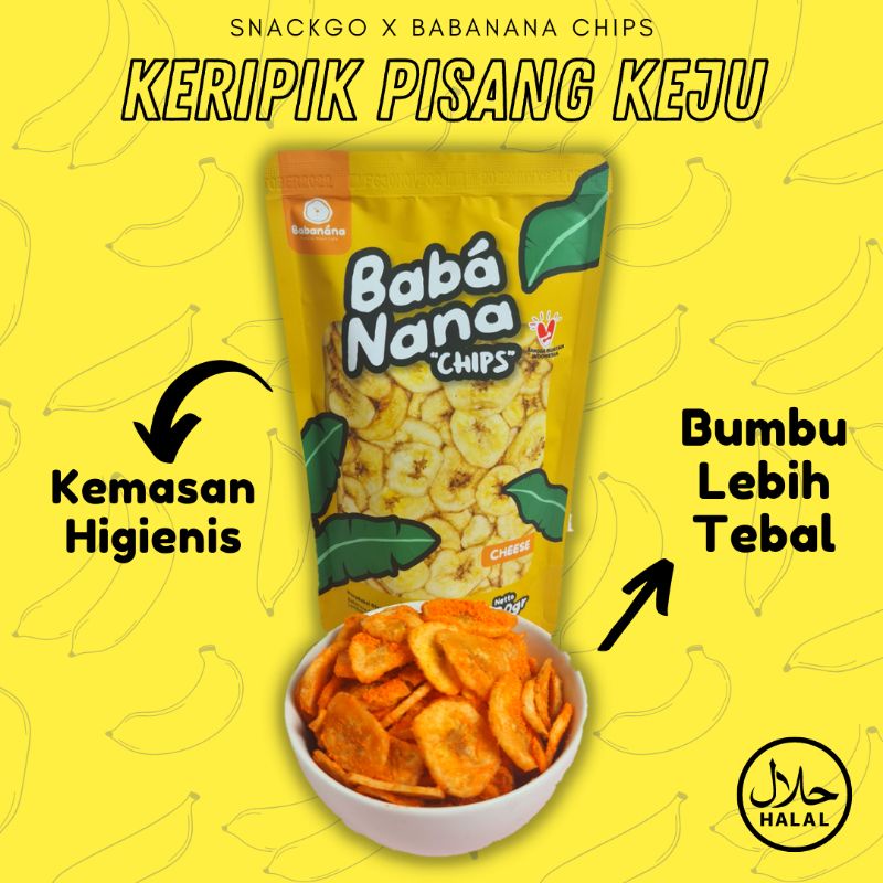 

Keripik pisang Manis rasa keju makanan sehat anak anak/ Snack jajanan keju