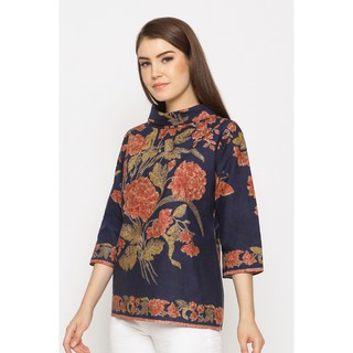 Kelly Encim  T0119 Baju  atasan kerja blouse  batik wanita 