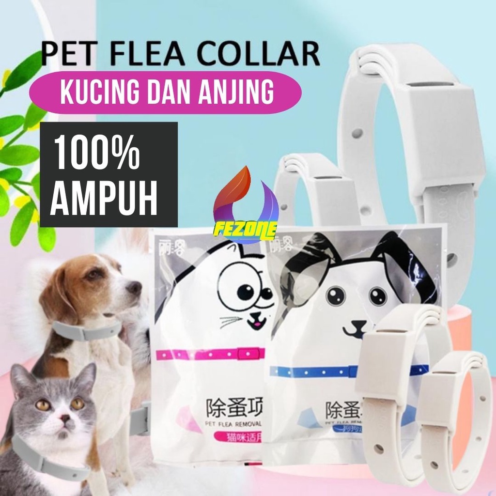 Kalung Leher Anti Nyamuk Kutu Untuk Anjing Kucing FEZONE