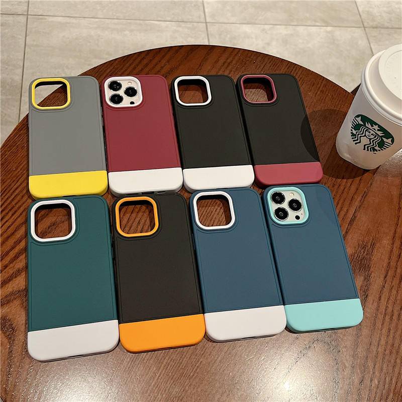 Casing Armor Shockproof Warna Campur Untuk iPhone 6 6s 7 8 Plus SE 2020 2022 SE2 SE3 Bumper