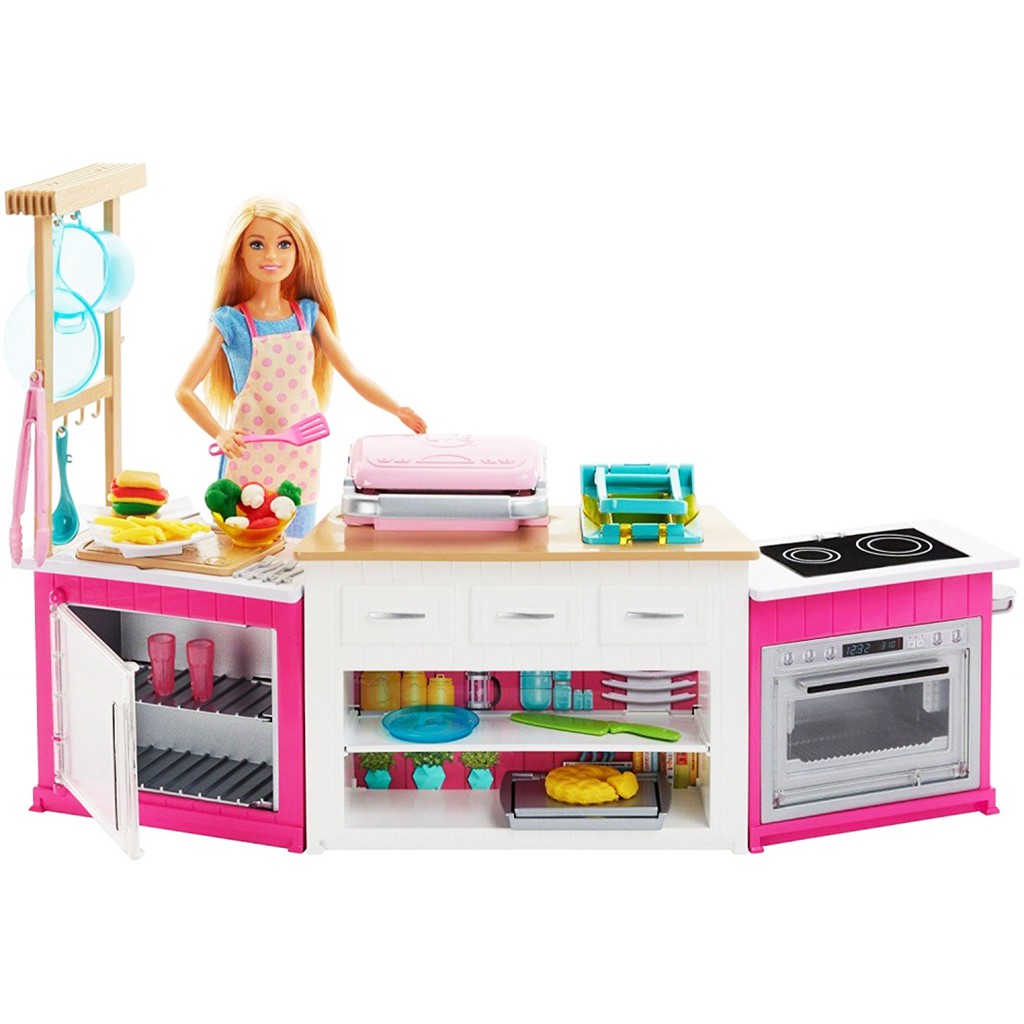 barbie play kitchen