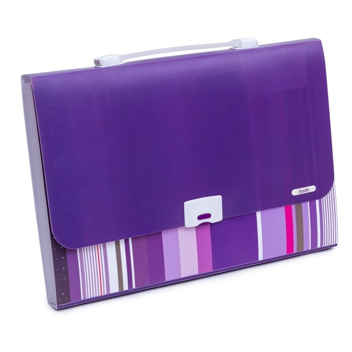 Bantex PP Fancy Stripes Expanding File 13 pocket Folio 3608