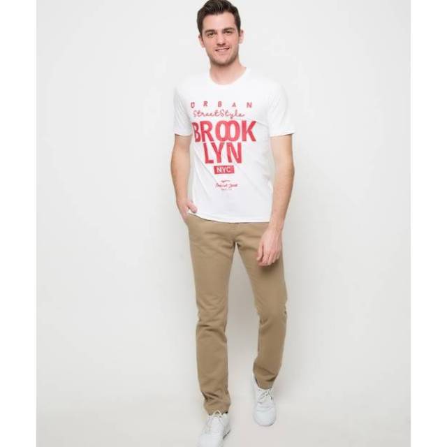 Kaos Putih cardinal original baju pria t-shirt slim fit Limited Edition Harga Murah