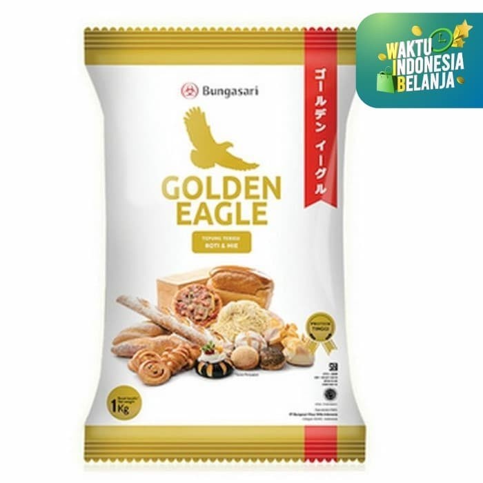 

BISA COD tepung terigu protein tinggi golden eagle 10 bungkus ( 1 karton)