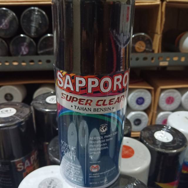 Sapporo super clear gloss tahan bensin