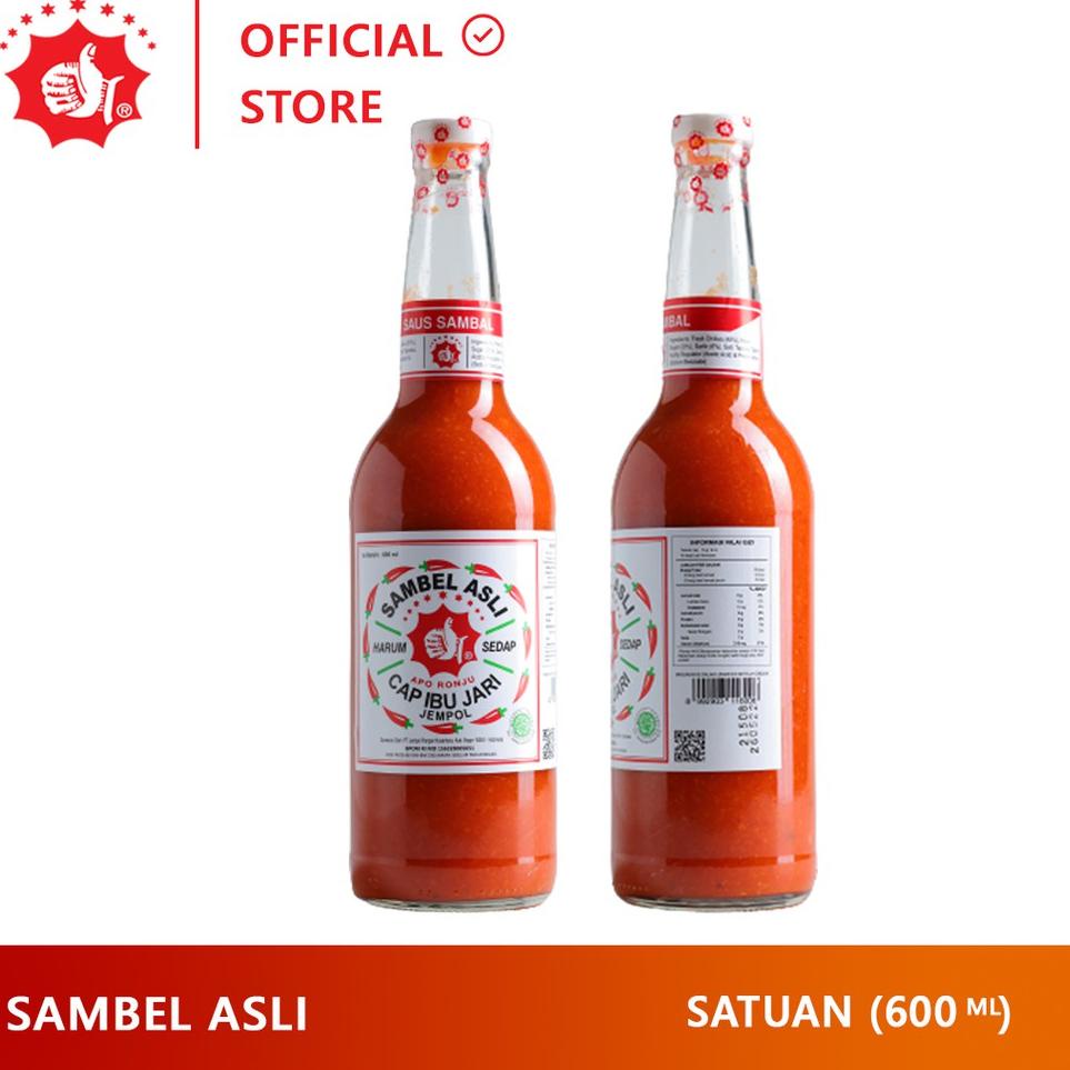 

usj Sambal Asli Cap Ibu Jari Jempol 600ml h73➱